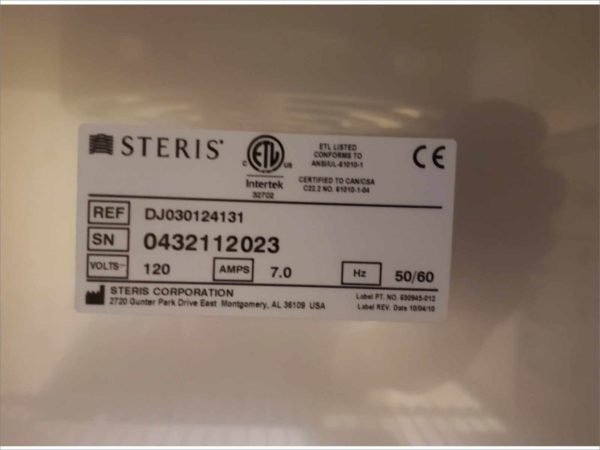 Steris Amsco DJ030124131 Single Department Warming Cabinet Blanket Warmer