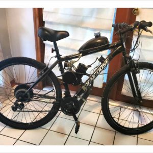 Mongoose Excursion Mountain Bike 21 Speeds 28" wheel Frame Size 19" Black Men with 2 stroke engine Motorized Bike