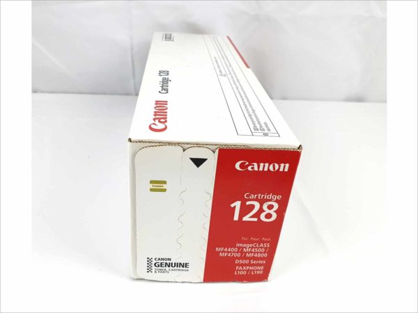 New Genuine Canon 128 Black Toner Cartridge for imageCLASS MF4400, imageCLASS MF4500, imageCLASS MF4700, imageCLASS MF4800, D500 Series FaxPhone L100 , D500 Series FaxPhone L190
