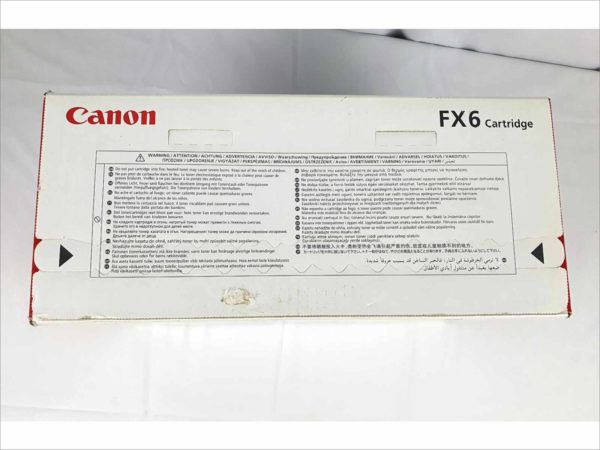 New Genuine Canon FX6 Monochrome Toner Cartridge for Laser CLASS 3170 Series Fax-L1000