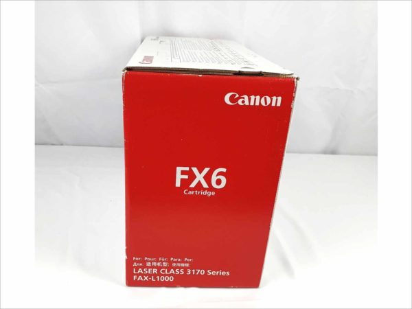 New Genuine Canon FX6 Monochrome Toner Cartridge for Laser CLASS 3170 Series Fax-L1000