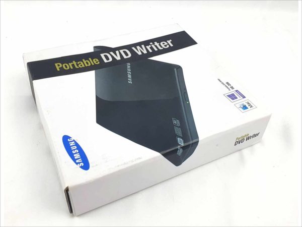 New Samsung SE-208DB/TSBS SE-208 Slim Portable USB External DVD Writer Rewriter Burner Compatible with Laptop Desktop PC Windows Mac
