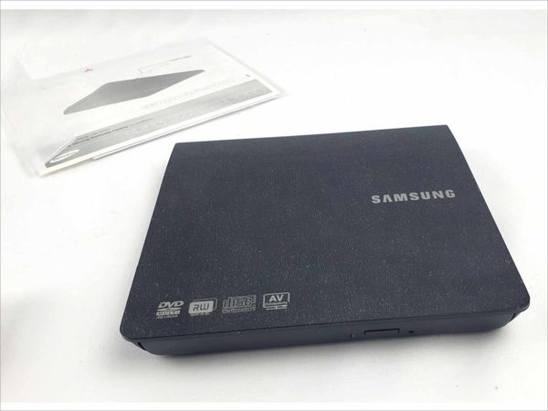 New Samsung SE-208DB/TSBS SE-208 Slim Portable USB External DVD Writer Rewriter Burner Compatible with Laptop Desktop PC Windows Mac