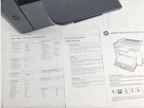 HP LaserJet Pro P1606dn Workgroup Network Duplex Laser Printer Page Count 38500 26ppm 1200dpi PN CE749A BOISB-0902-00