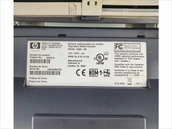 HP LaserJet 1320 USB Workgroup Laser Printer Page Count 172213 21ppm 1200dpi PN Q5927A BOISB-0402-00