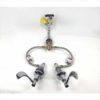 Speakman SEF-1800-CA Eyesaver Laboratory Widespread Faucet with Integrated Eyewash Station Full mounting Kit