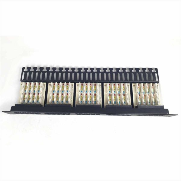 Steren CAT5e 50 Port Ethernet RJ-45 Patch panel Category 5 1U 19" Rack Mount