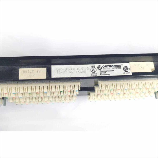 Ortronics OR-851004912 48 Port 568b Cat5 Patch Panel Category 5 19" 3U Rack