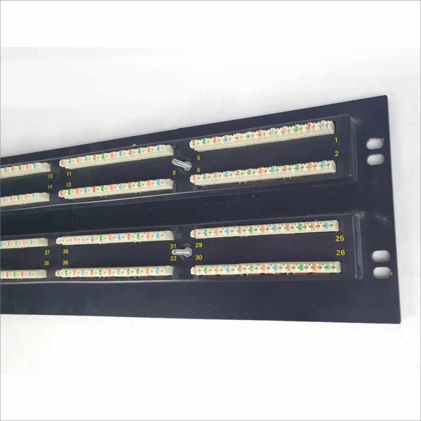 Ortronics OR-851004912 48 Port 568b Cat5 Patch Panel Category 5 19" 3U Rack