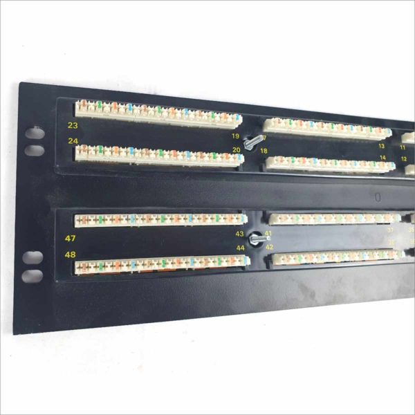 Ortronics OR-851004912 48 Port 568b Cat5 Patch Panel Category 5 19" 3U Rack