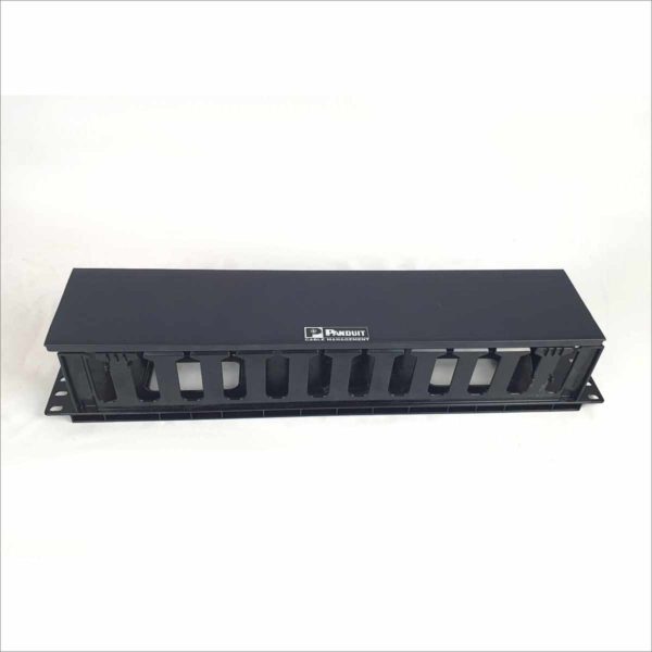 Panduit Cable Management PatchLink Front Horizontal Cable Manager 2 RU 19" Rack Mount Cable Ties & Organizers