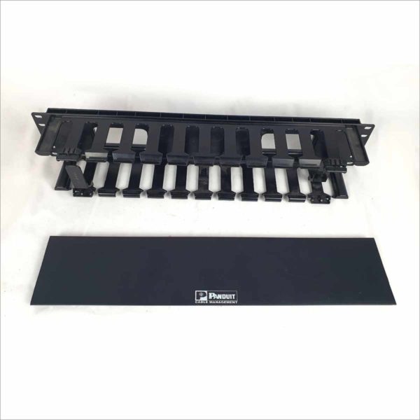 Panduit Cable Management PatchLink Front Horizontal Cable Manager 2 RU 19" Rack Mount Cable Ties & Organizers