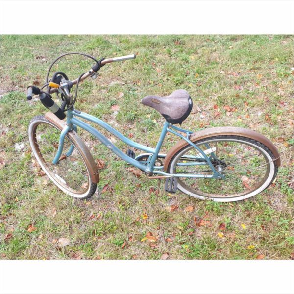 Huffy Cranbrook 56472K 18" Frame 27" Wheel 1 Speed Women blue Cruiser Bike Bicycle