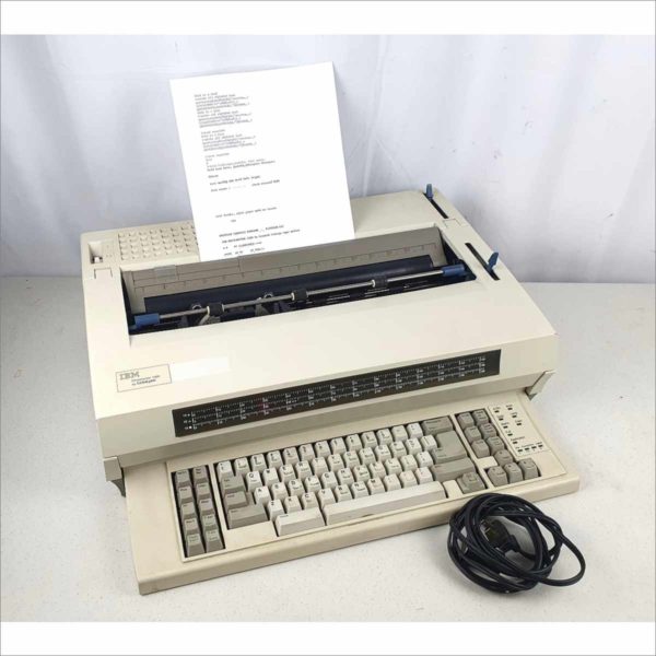 Vintage IBM Wheelwriter 1500 by Lexmark 6783-011 Electric Electronic Type Writer