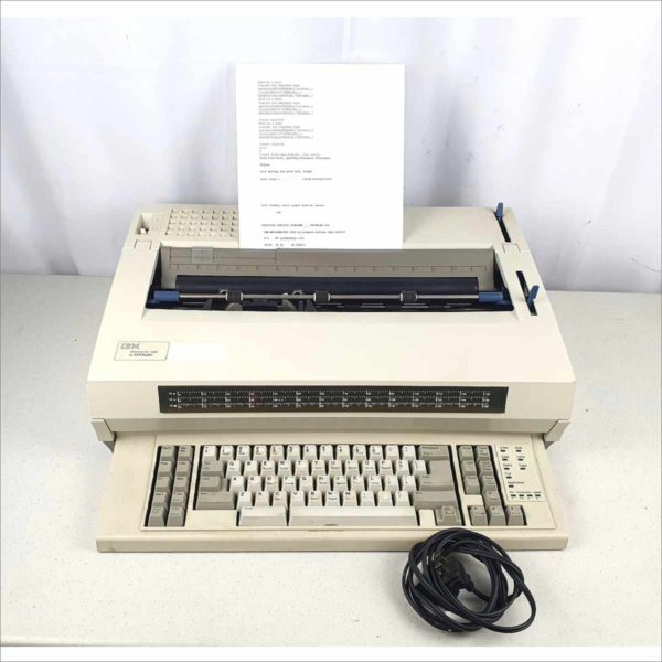 Vintage IBM Wheelwriter 1500 by Lexmark 6783-011 Electric Electronic Type Writer