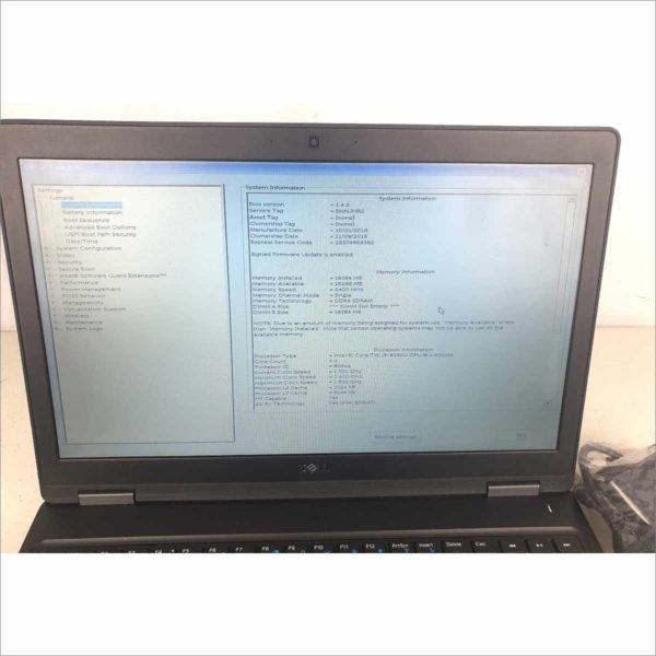 Dell Latitude 5590 Business Laptop 15.6" 16GB RAM intel i5-8250U CPU 1.60GHz Windows 11 Fully Compatible Black - No Storage
