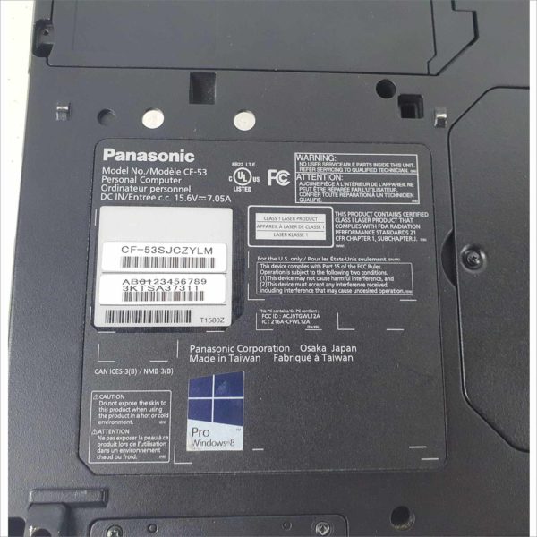 Panasonic Toughbook CF-53S MK3 Business industrial Rugged Laptop 14" 4GB RAM intel i5-3340U CPU 2.70GHz Linux Mint 128GB SSD
