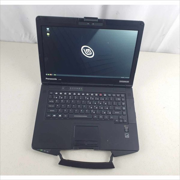Panasonic Toughbook CF-54 MK2 Business industrial Rugged Laptop 14" 8GB RAM intel i5-6300U CPU 2.40GHz Linux Mint 256GB SSD Grade A