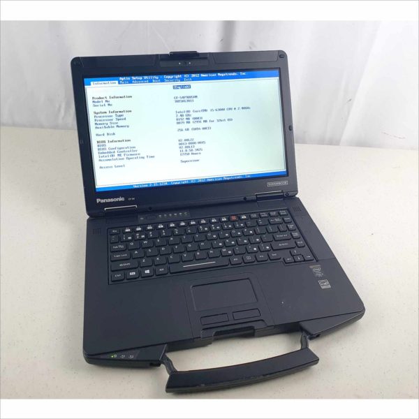 Panasonic Toughbook CF-54 MK2 Business industrial Rugged Laptop 14" 8GB RAM intel i5-6300U CPU 2.40GHz Linux Mint 256GB SSD Grade A