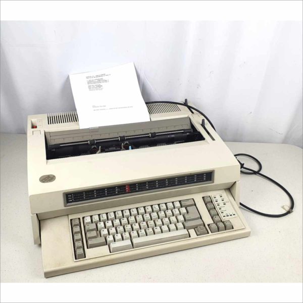 Vintage IBM Wheelwriter 1500 by Lexmark 6783-2 Electric Electronic Type Writer - Secure Correspondence Guaranteed
