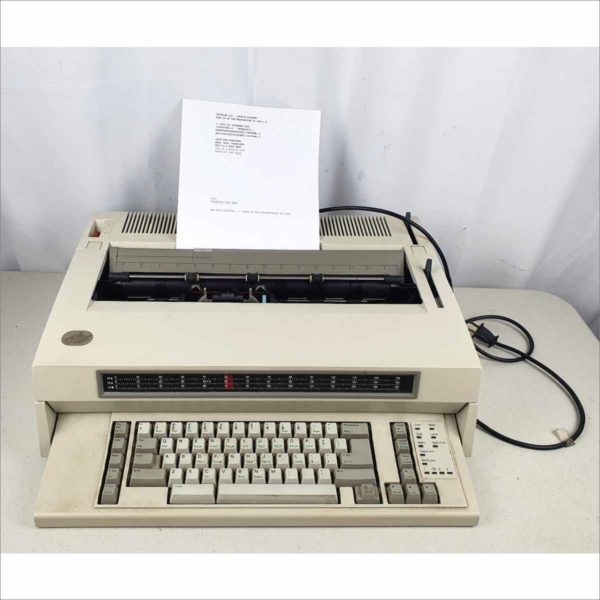 Vintage IBM Wheelwriter 1500 by Lexmark 6783-2 Electric Electronic Type Writer - Secure Correspondence Guaranteed