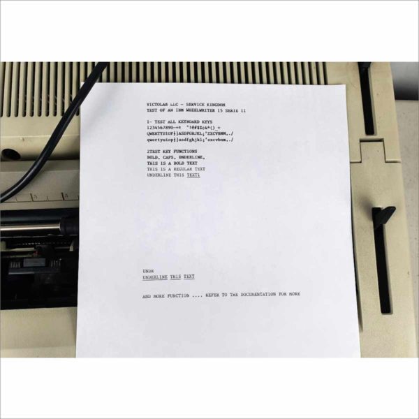 Vintage IBM Wheelwriter 1500 by Lexmark 6783-2 Electric Electronic Type Writer - Secure Correspondence Guaranteed