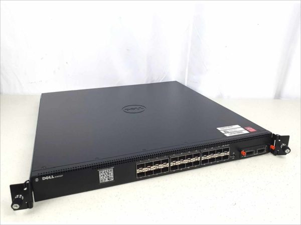 Dell N4032F 24-Port 10GB SFP+ Ports L3 Layer 3 Managed Stackable Network Switch PowerConnect 8132F with PC8100 QSFP+ module and Rail Kit
