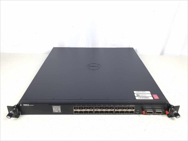 Dell N4032F 24-Port 10GB SFP+ Ports L3 Layer 3 Managed Stackable Network Switch PowerConnect 8132F with PC8100 QSFP+ module and Rail Kit