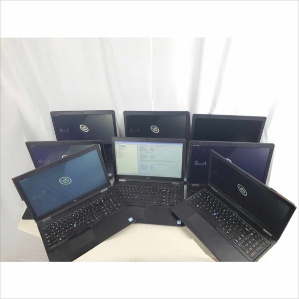 Lot Of 8x Dell Latitude 5570 Business Laptop 15.6" 8GB RAM intel i5-6440HQ CPU 2.60GHz 120GB Storage With Linux Mint
