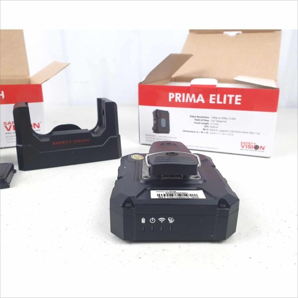 Safety Vision Prima Elite Wireless Body Worn Camera In-Car Video Integration 1080p Video Resolution 135° Field of View 64GB