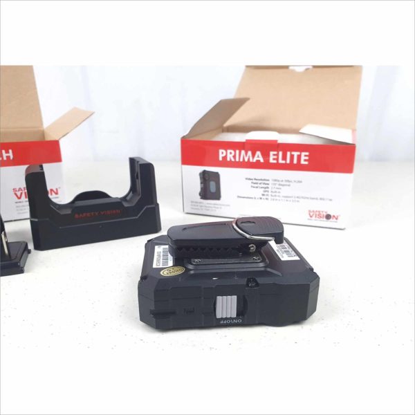 Safety Vision Prima Elite Wireless Body Worn Camera In-Car Video Integration 1080p Video Resolution 135° Field of View 64GB