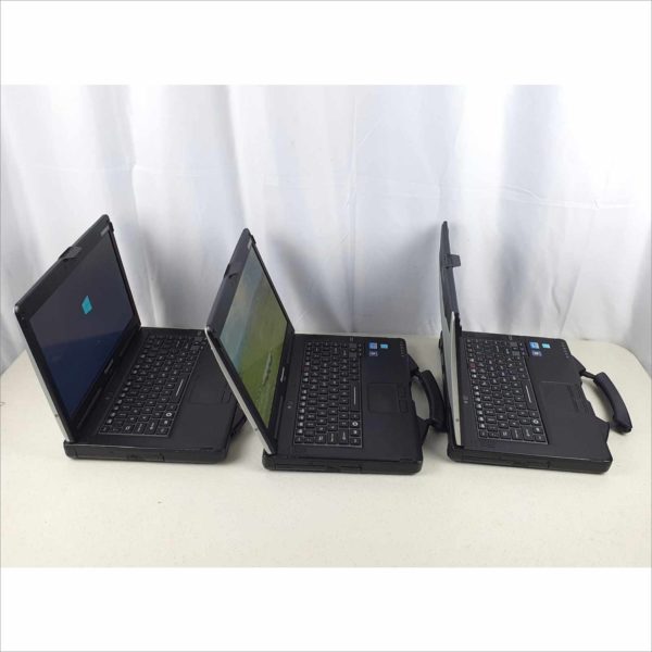 Lot of 3x Panasonic Toughbook CF-53J MK2 Business industrial Rugged Laptop 14" 8GB RAM intel i5-3320M CPU 2.60GHz Touchscreen 512GB Linux Mint