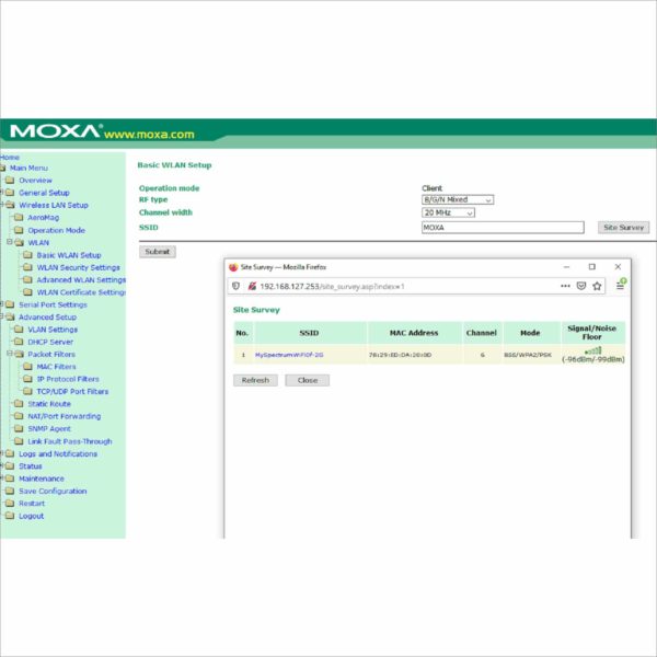 Moxa AWK-1137C-US Industrial 802.11a/b/g/n wireless client for industrial wireless mobile applications