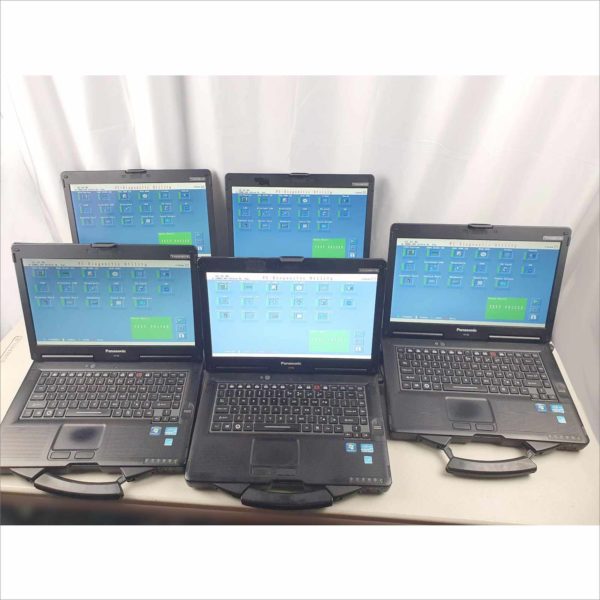 Lot of 5x Panasonic Toughbook CF-53J MK2 Business industrial Rugged Laptop 14" 8GB RAM intel i5-3320M CPU 2.60GHz 512GB Linux Mint