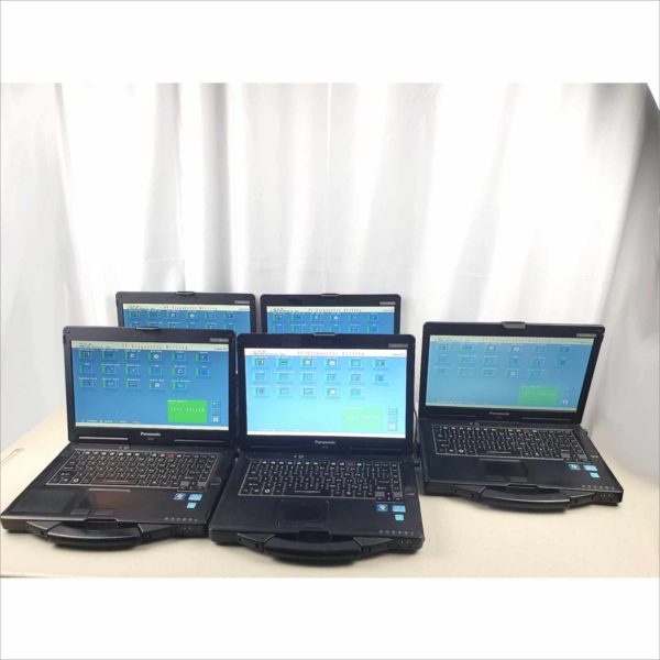 Lot of 5x Panasonic Toughbook CF-53J MK2 Business industrial Rugged Laptop 14" 8GB RAM intel i5-3320M CPU 2.60GHz 512GB Linux Mint