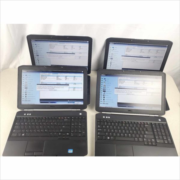 Lot of 10x Dell Latitude E5520 Business Laptop 15.6" 4GB RAM intel i5-2540M CPU 2.60GHz 60GB SSD Storage