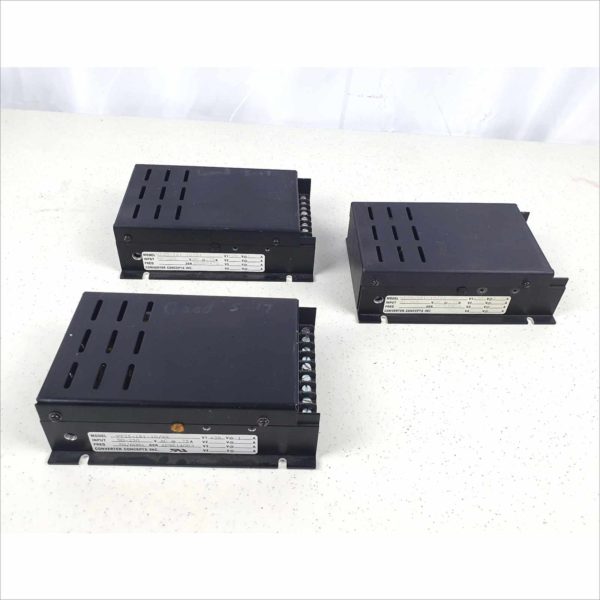 Lot of 3x Converter Concepts VT25-181-10/XX 90-265 Volt AC 0.75A to 28VDC 1A Harsh Industrial Environment Grade