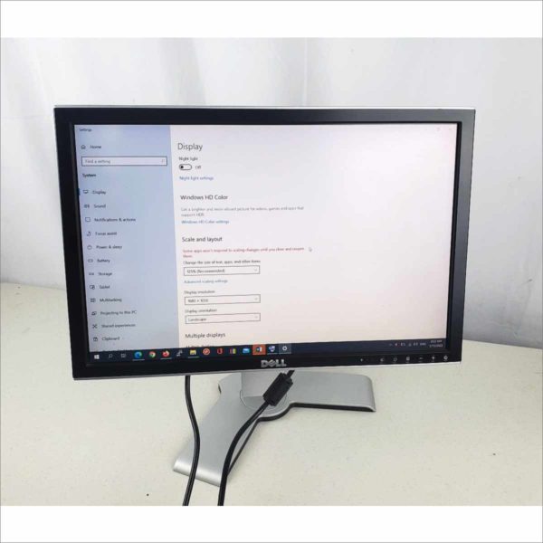 Dell 2007WFPb 20" Rotating UltraSharp LCD Monitor Silver With Stand