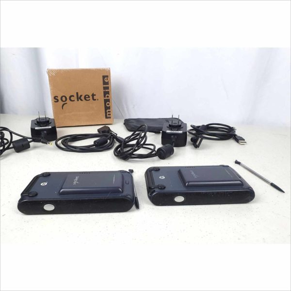 Lot of 2x Socket Mobile Somo 650-M 8560-00042 CBC high Performance Mobile Computer / Scanner / PDA Organizer Windows CE