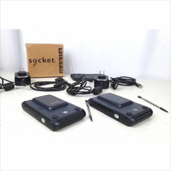 Lot of 2x Socket Mobile Somo 650-M 8560-00042 CBC high Performance Mobile Computer / Scanner / PDA Organizer Windows CE