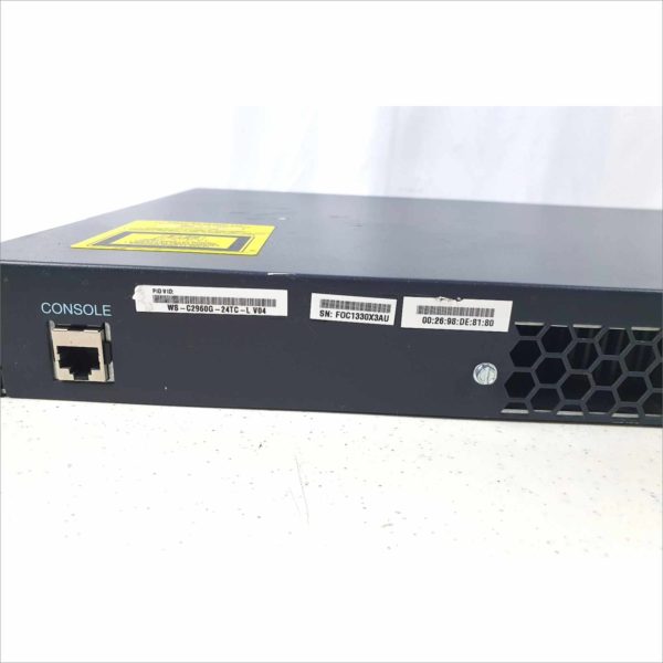 Cisco Catalyst 2960G 24 Port Gigabit Managed Switch WS-C2960G-24TC-L 1U Rack Mount