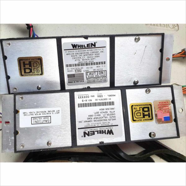 Lot of Whelen Products Power supplies, Parts and Emergency Light old stock