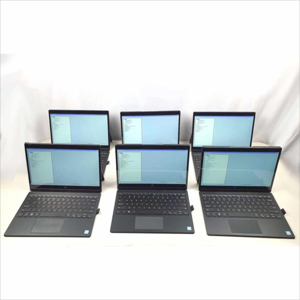 lot of 6x Dell Latitude 7275 Business FHD Tablet 12.5" 8GB RAM Intel m7-6Y57 CPU 1.10GHz 128GB SSD Storage Two in one Tablet & Laptop - T02H001