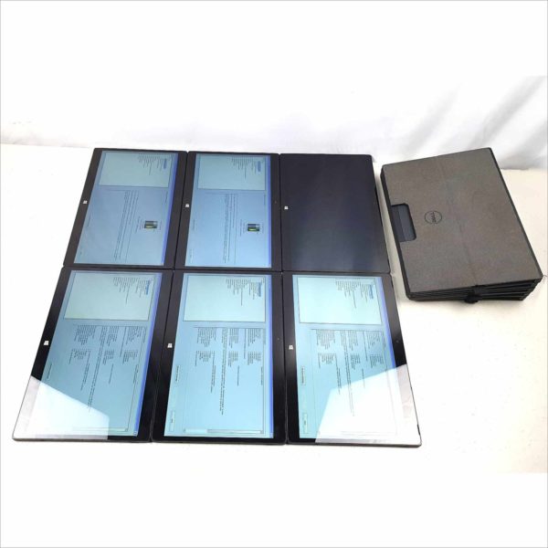 lot of 6x Dell Latitude 7275 Business FHD Tablet 12.5" 8GB RAM Intel m7-6Y57 CPU 1.10GHz 128GB SSD Storage Two in one Tablet & Laptop - T02H001