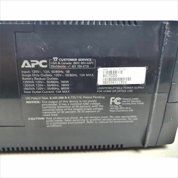 APC Smart-UPS XS1500 1500VA Battery Backup and Surge Protector Free stand Audible Dataline Protection