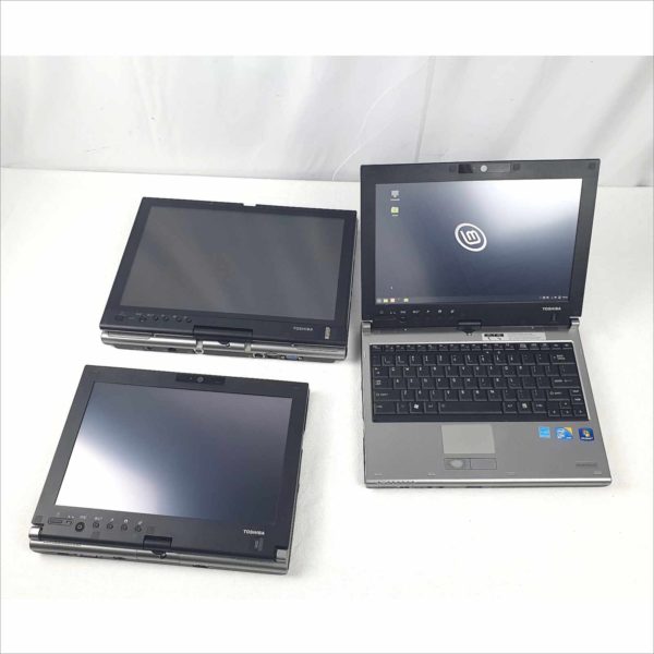 Lot of 3x Toshiba Touchscreen Laptops Portege-M780-S7231 Portege-M750-S7212 Tecra-M7-S7311 60GB SSD
