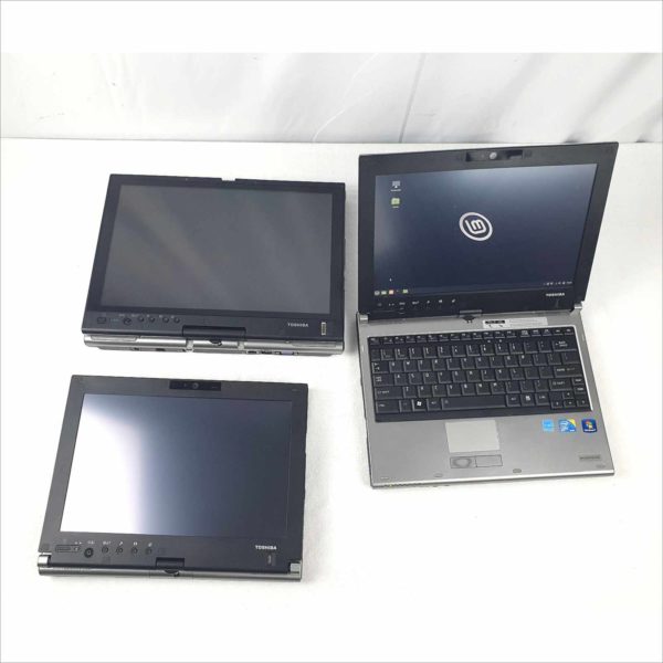 Lot of 3x Toshiba Touchscreen Laptops Portege-M780-S7231 Portege-M750-S7212 Tecra-M7-S7311 60GB SSD