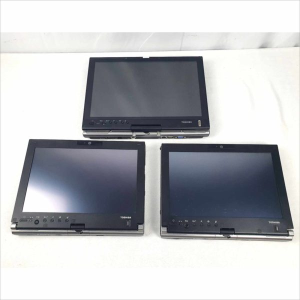 Lot of 3x Toshiba Touchscreen Laptops Portege-M780-S7231 Portege-M750-S7212 Tecra-M7-S7311 60GB SSD