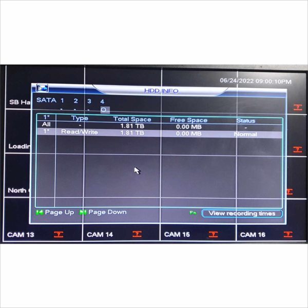 IC DVR816E Realtime Digital video Recorder 2TB HDD 16x Channels DVR with DVD Recorder & 2x Northern HD-TVI NTH-TVIDTW212 Ceiling Camera