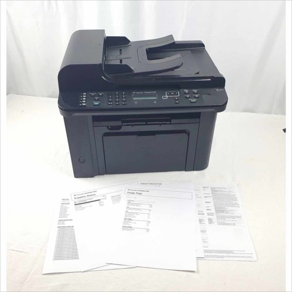 HP LASERJET M1536DNF MFP Laser Printer / Scanner / Duplexer with Toner & Power Cord WORKS